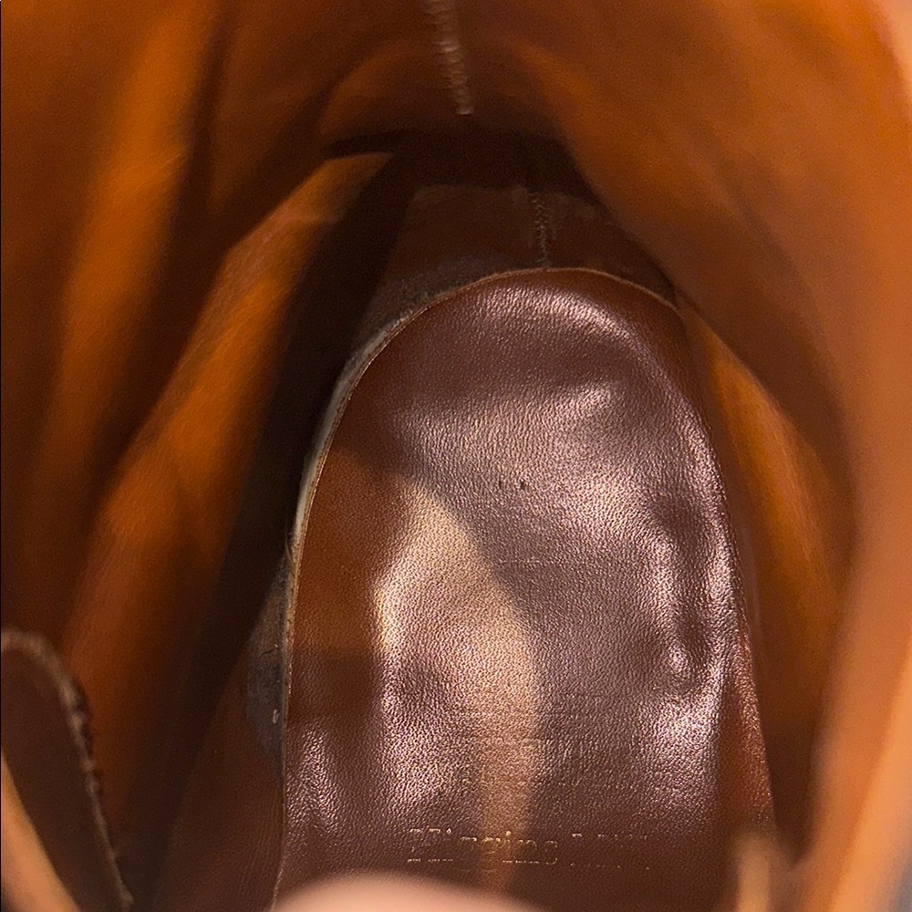 Allen Edmonds Dark Brown Leather Men's Boots - Picture 3 of 5